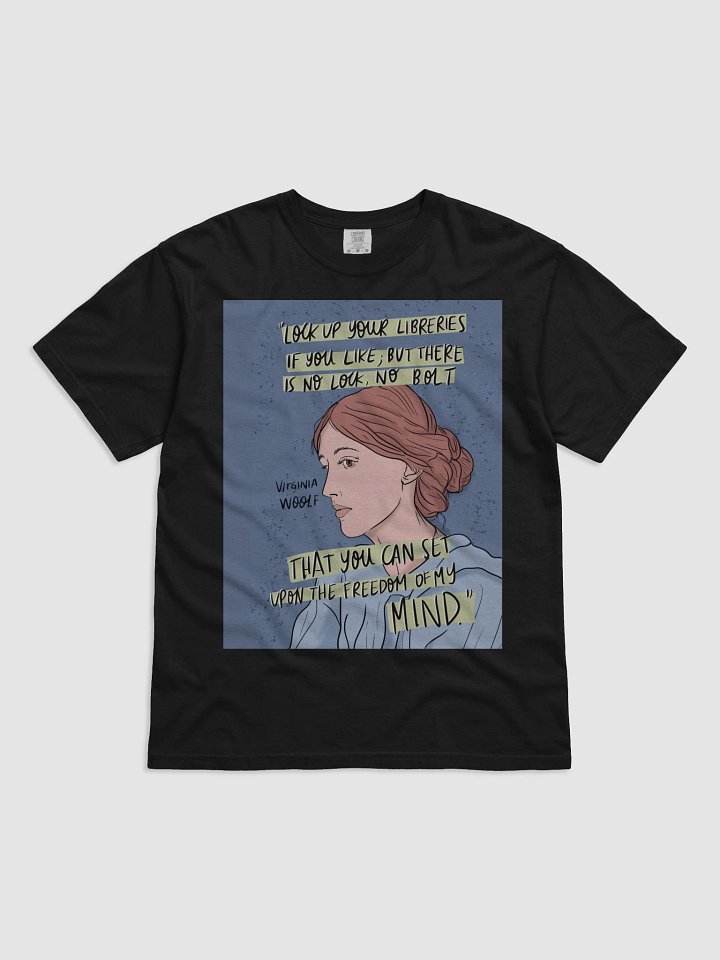 Virginia Woolf Freedom Quote Illustrated T-Shirt product image (8)