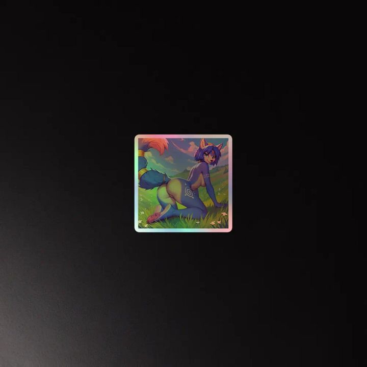 Krystal Posing With Butt (Star Fox) - Holographic Pornographic Sticker Sheet product image (4)