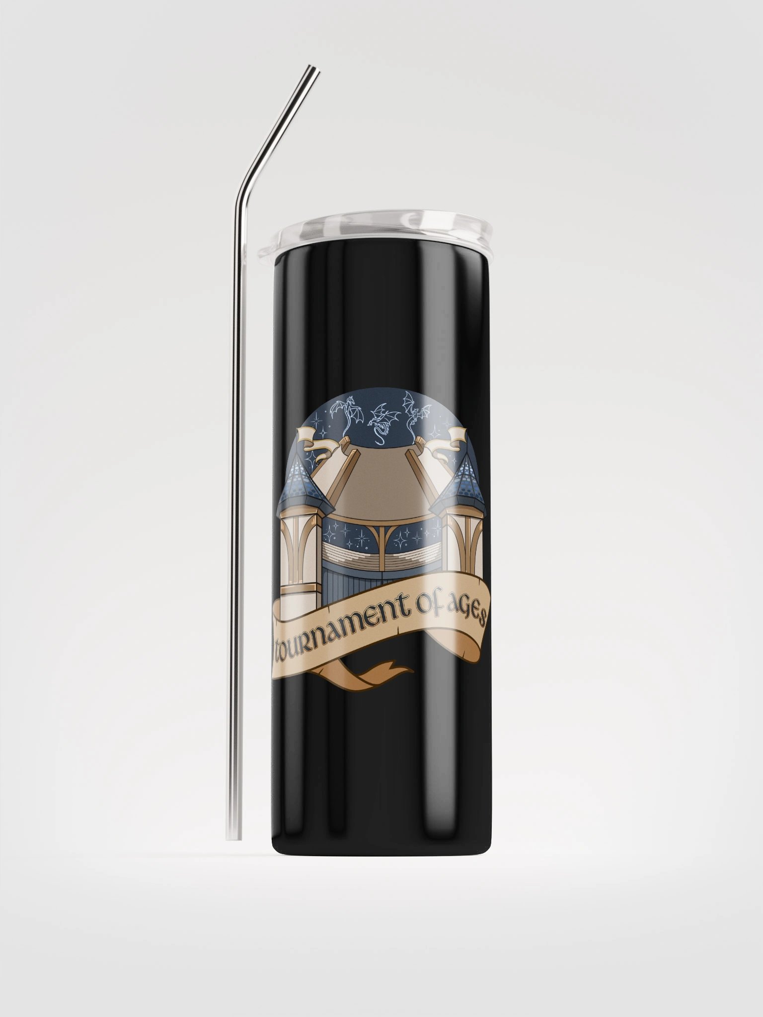 Coliseum Sky - Stars Version - Tumbler w/Straw product image (1)