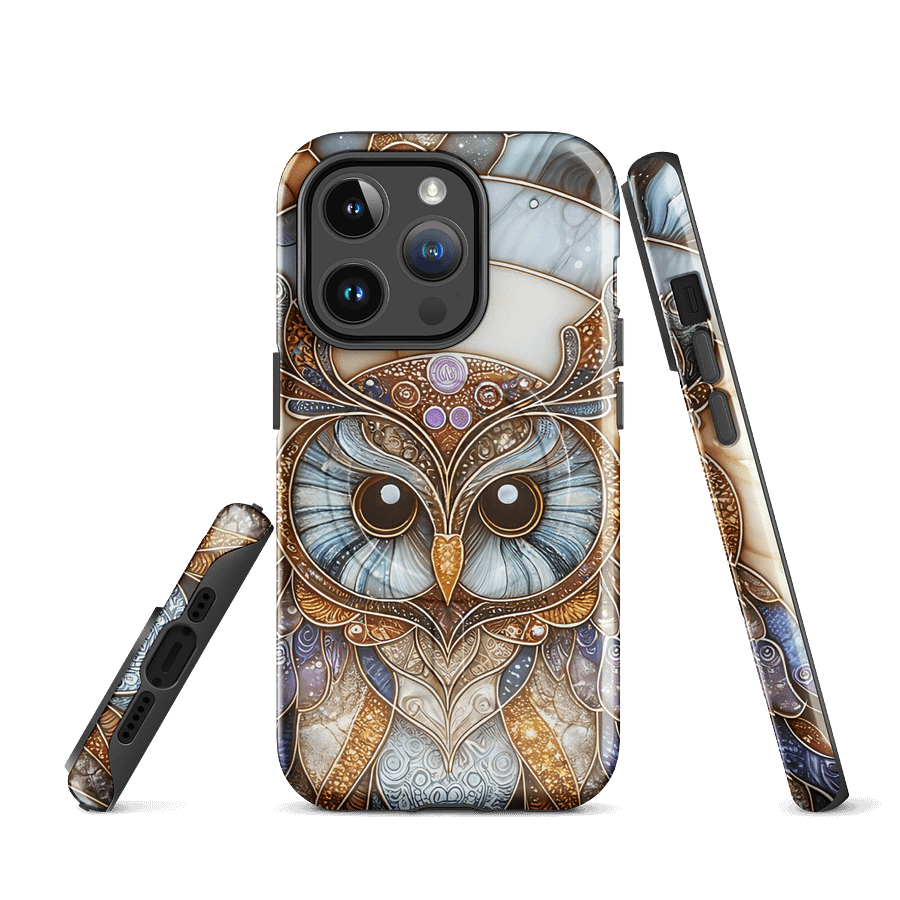 Whimsical Owl Art iPhone® MagSafe® Tough Case product image (3)