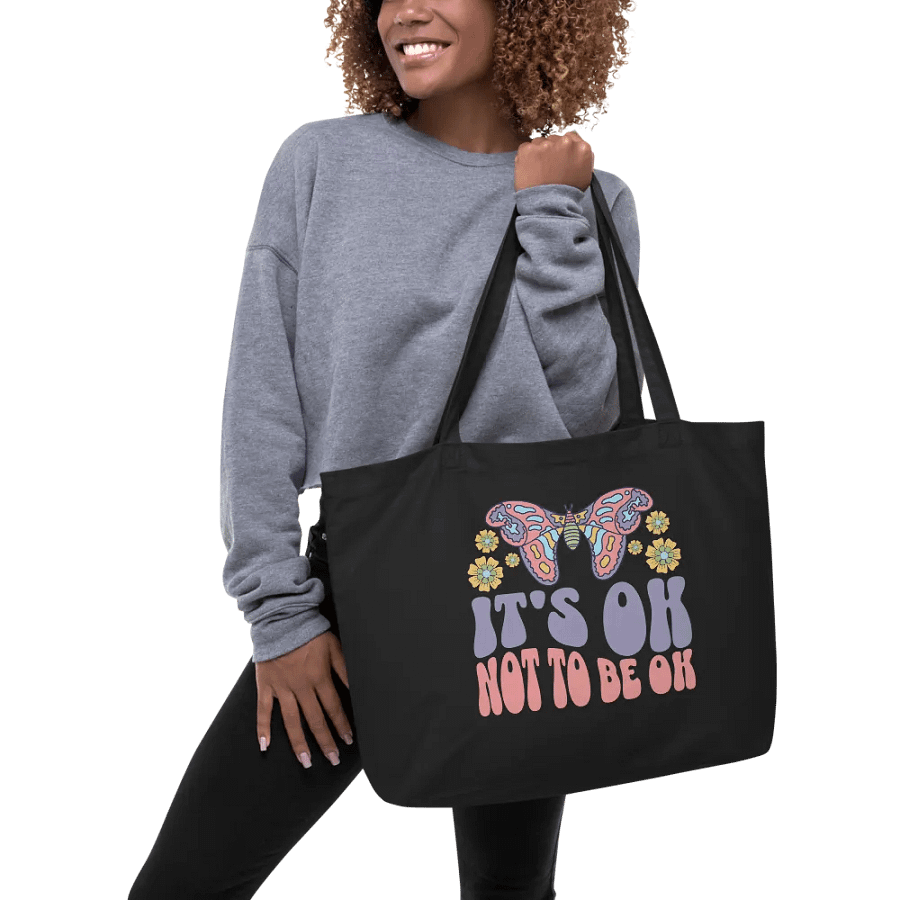 It’s Okay Not to Be Okay Tote Bag 🦋 product image (2)