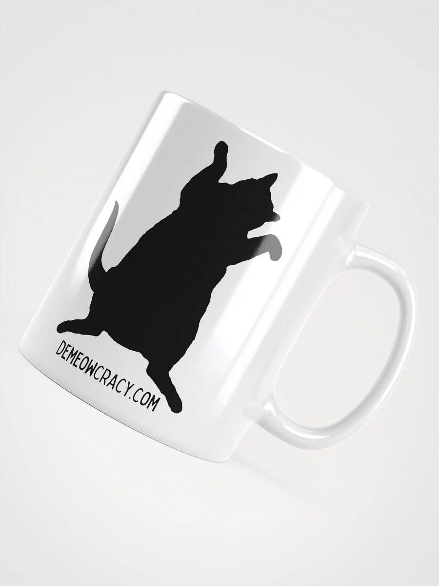 Demeowcracy Dancing Democrat Cat Vote Blue Mug product image (3)