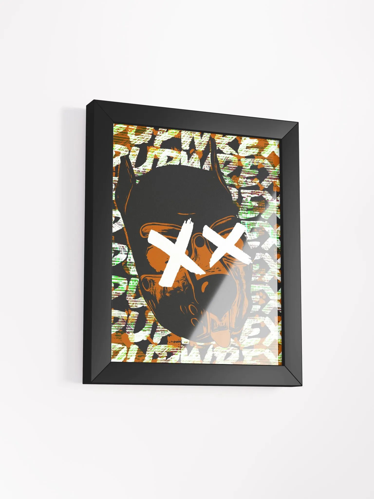 Killer Pup - Orange - Framed Matte Poster product image (2)