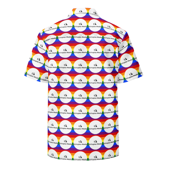 Rainbow Logo Hawaiian Style Shirt - White product image (2)