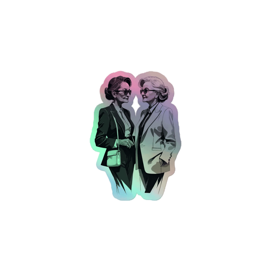 Women in Business an In Love LGBTQ+ Holo Sticker product image (1)