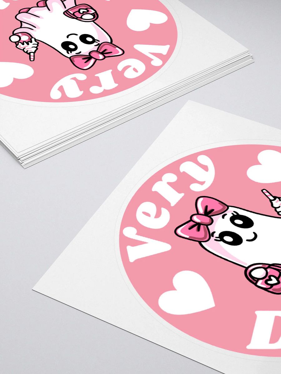 Very Demure Cute Ghost Circle Sticker product image (4)