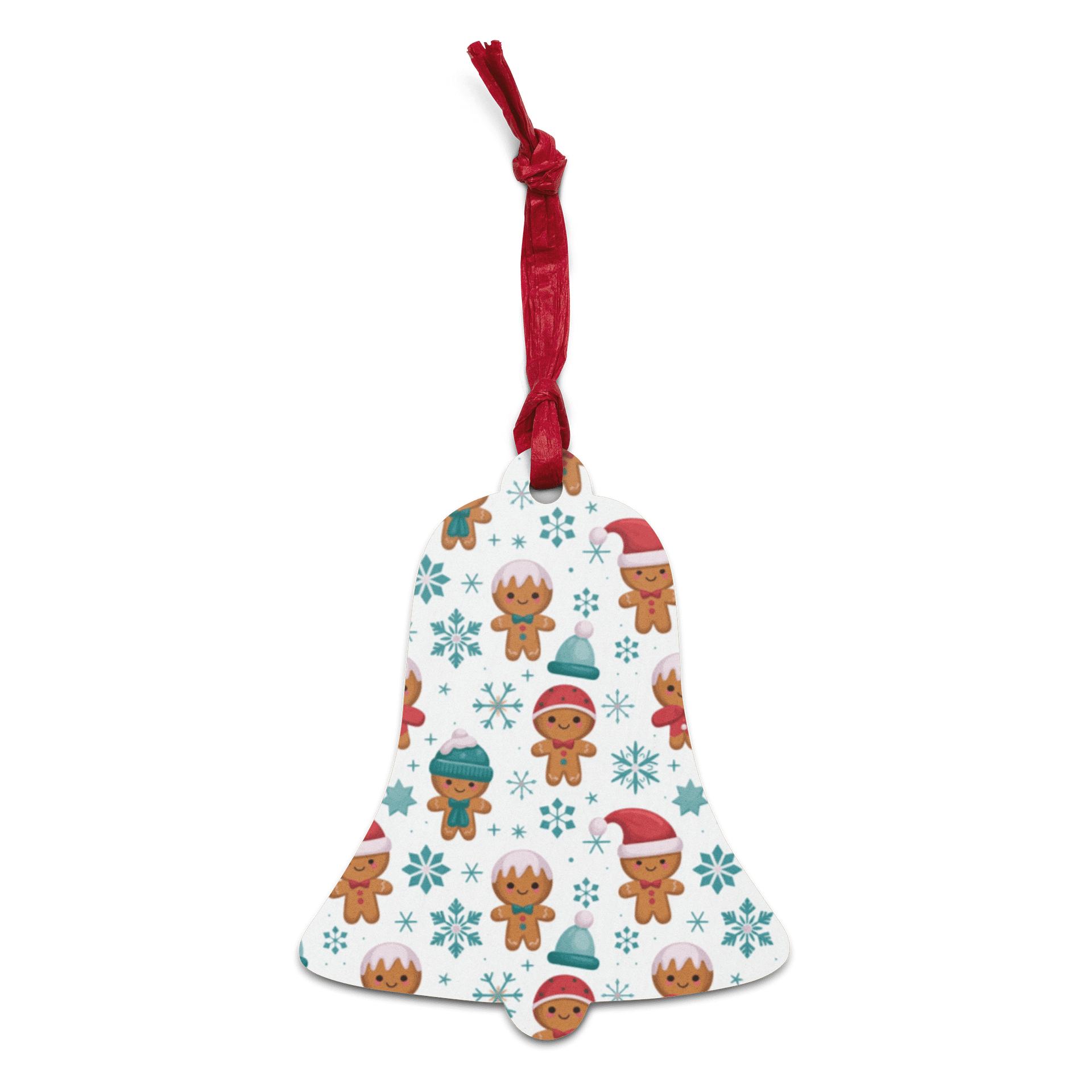 Cute Gingerbread Men Wood Ornaments | Rustic Christmas Tree Decorations | Adorable Gingerbread Boy Wooden Ornaments product image (2)