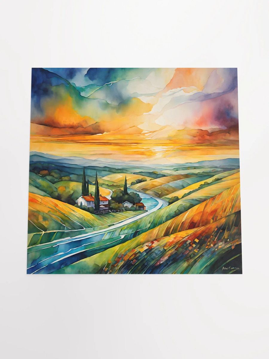 Golden Hills of Serenity at Dusk Poster product image (8)