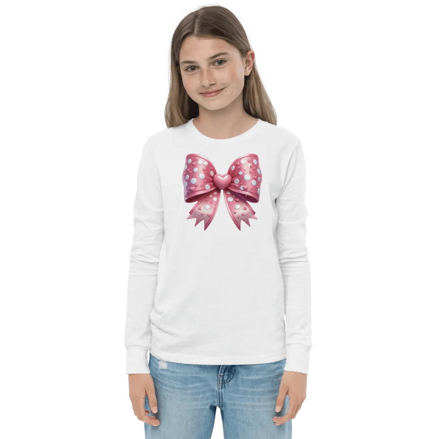 Sweetheart Bow Long Sleeve Tee product image (3)