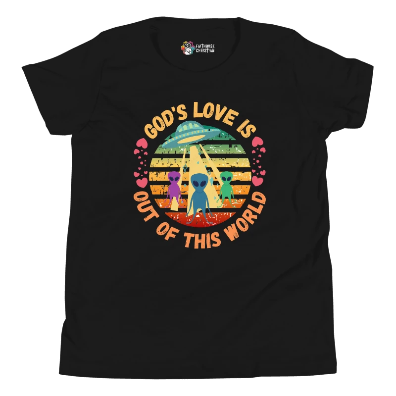 God's Love Is Out Of This World Kids T-Shirt product image (4)