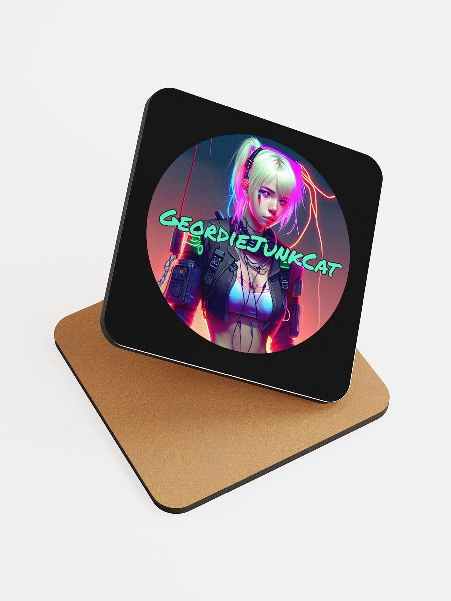 NEON FOUR Drink Coaster (3.74″x 3.74″, US and EU Shipping) product image (6)