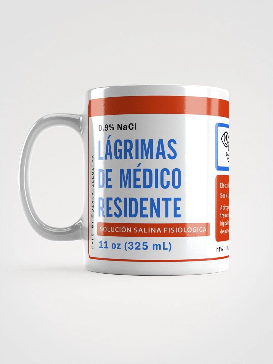 "Lágrimas de médico residente" (SPANISH) Ceramic mug product image (1)