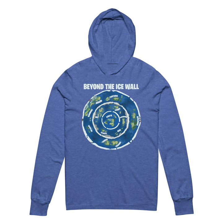 Unisex Hooded Tee Beyond the Ice Wall Map product image (22)