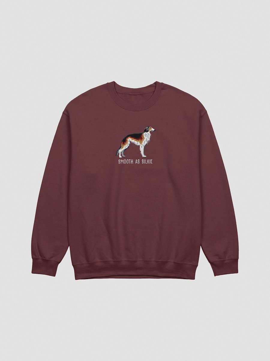 Smooth as Silkie Sweatshirt (Embroidered) of a Silken Windhound(Sable) product image (4)