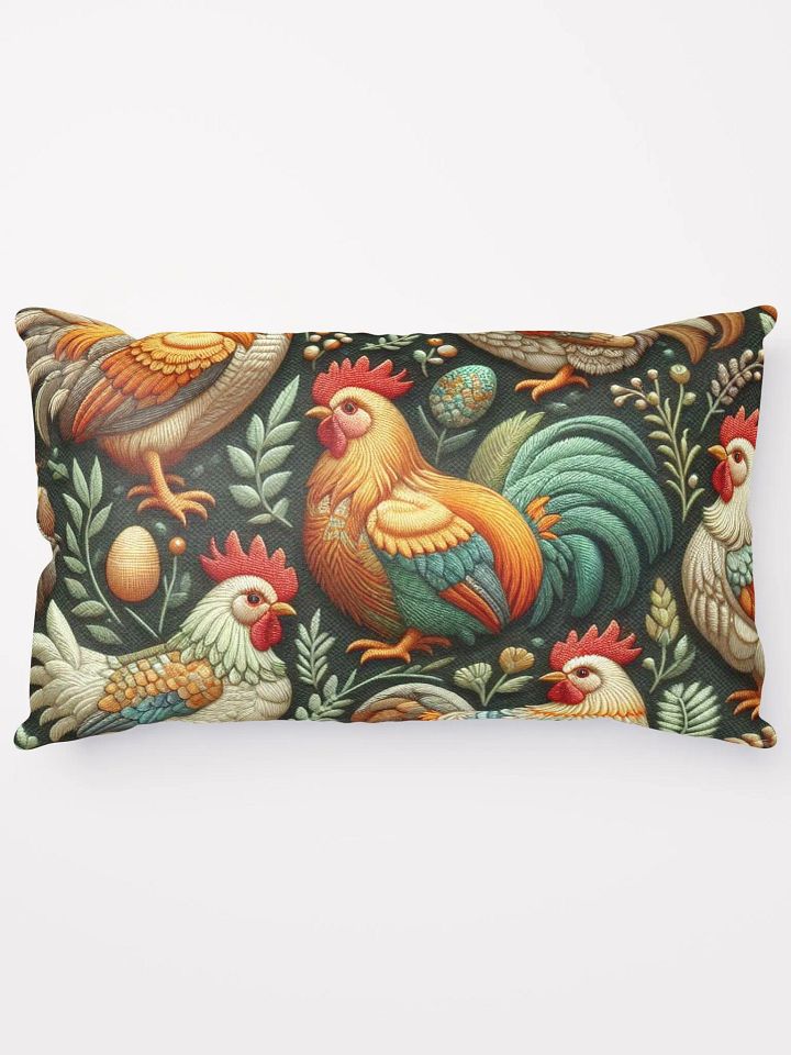 Chicken Hen Rooster Chick Lover Lady Mom Farmer Throw Pillow product image (1)