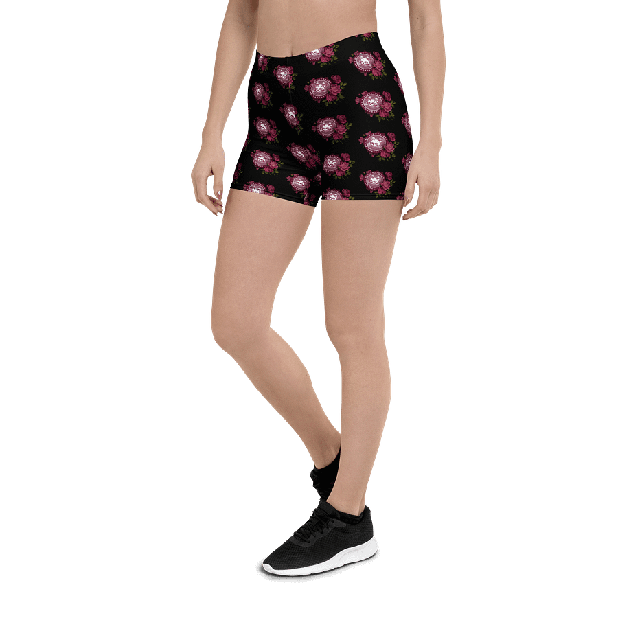 Thorns and Claws Alliance Floral Logo Yoga Shorts product image (5)