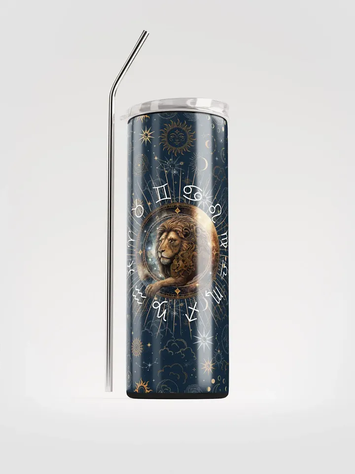 Leo Zodiac Stainless Steel Tumbler | Eco-Friendly Design! product image (1)