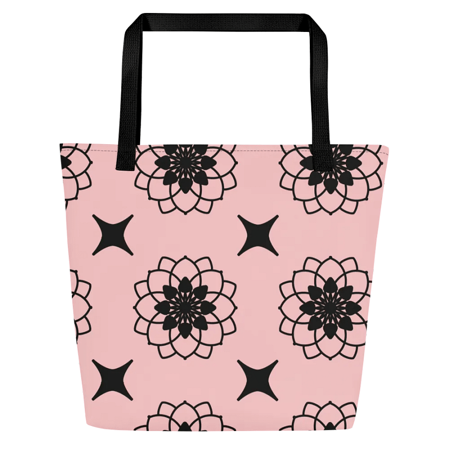 Gorgeous Blush and Black Pattern All Over Print Tote product image (1)