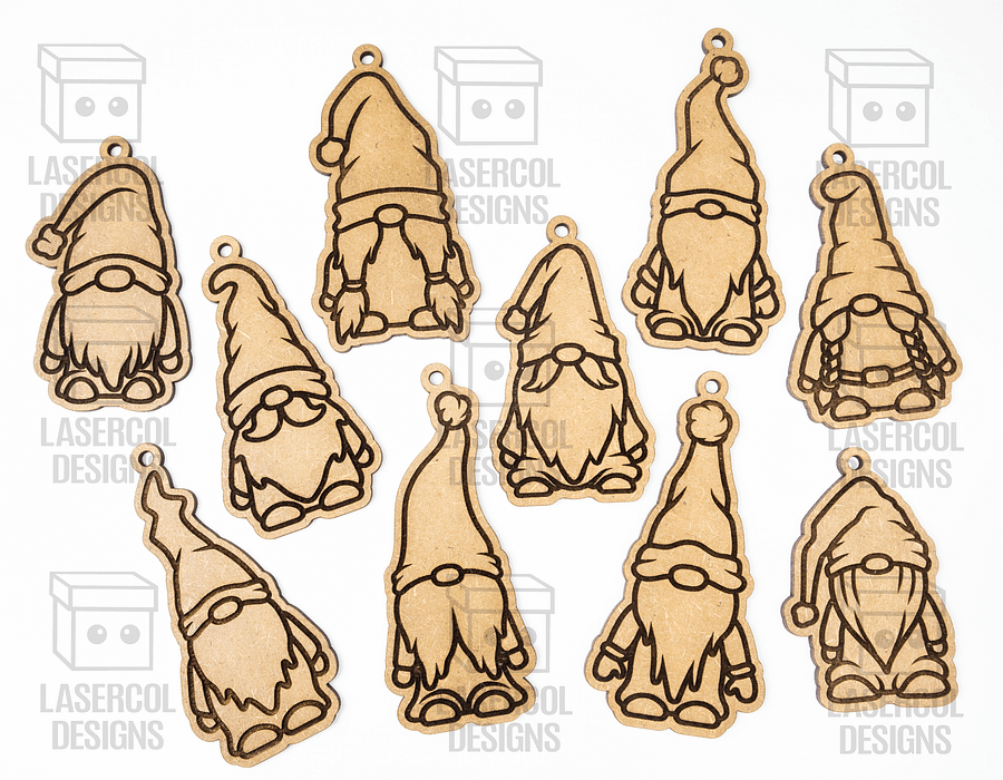 Christmas Gnomes Ornaments - Laser Cut Files product image (7)