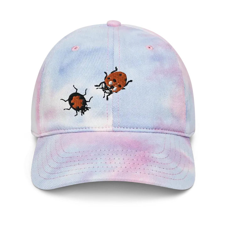 "Ladybug" Embroidered Tie-Dye Hat product image (1)