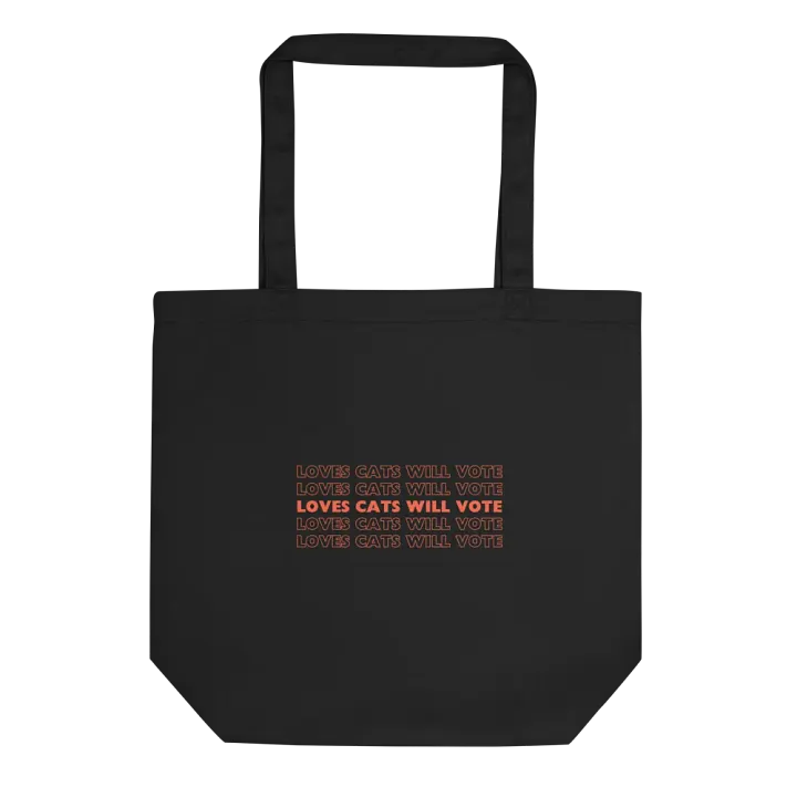Loves Cats Will Vote Tote Bag product image (1)