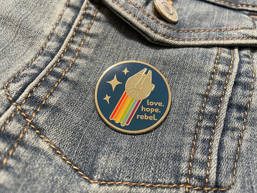 Love. Hope. Rebel. Enamel Pin product image (1)