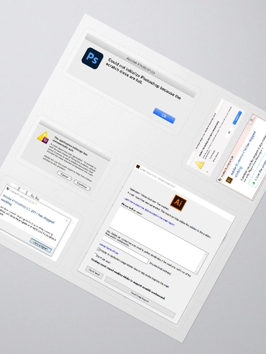 Adobe Crashed Stickers product image (2)