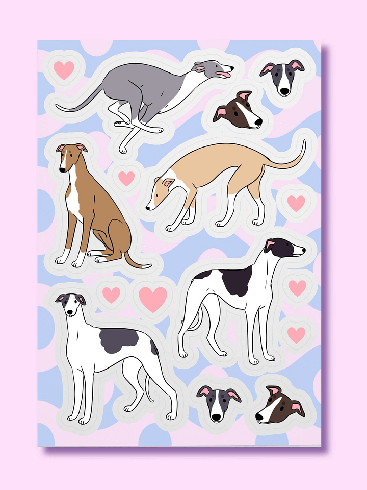 Graceful Greyhound Sticker Collection product image (1)