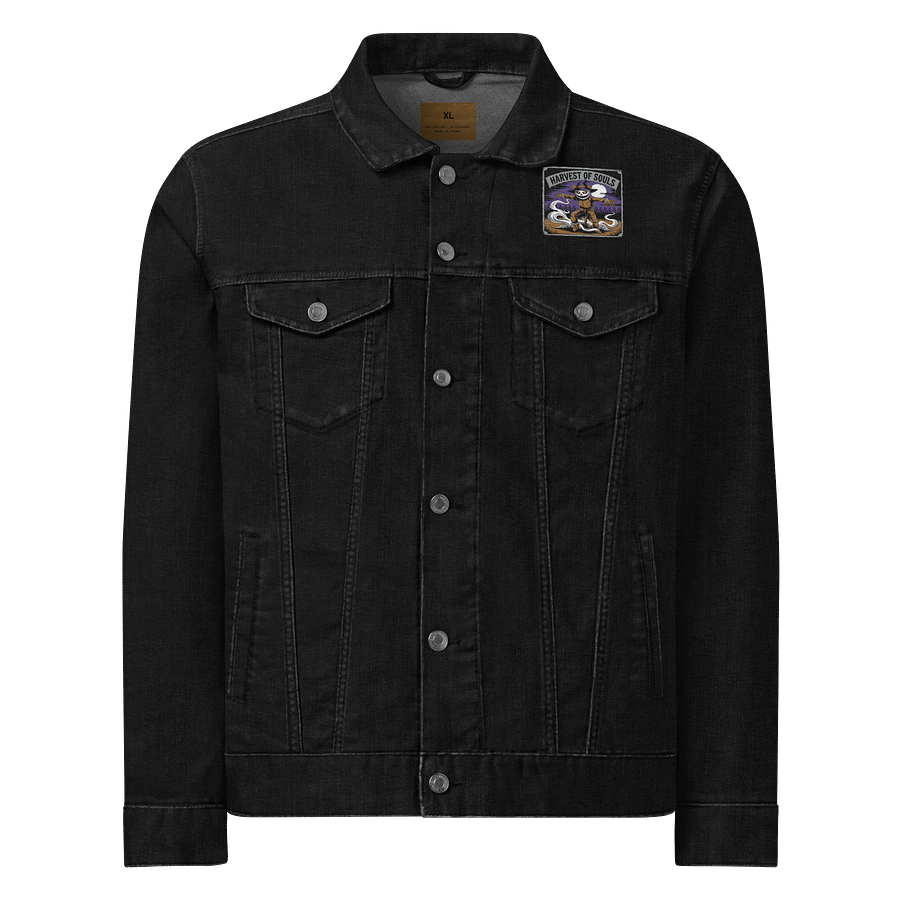 Midnight Veil Designs Harvest of Souls Denim Jacket - Black Denim (S-2XL) product image (1)