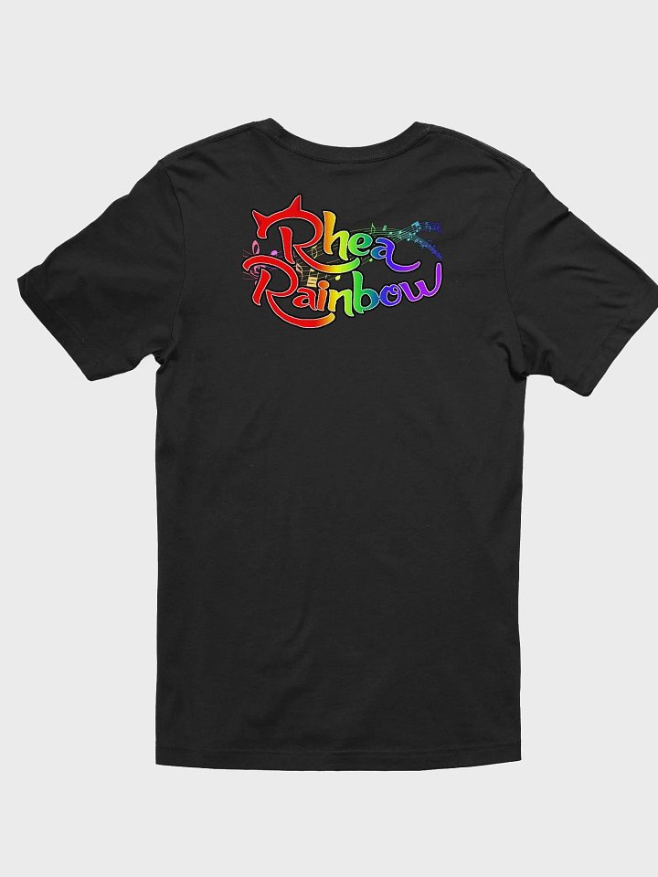 🌈Rhea Rainbow LIVE Black SuperSoft T-Shirt product image (2)