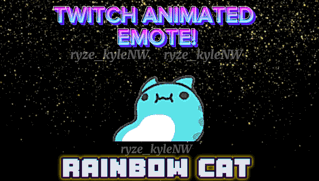 Twitch Animated Emote RAINBOW CAT product image (2)