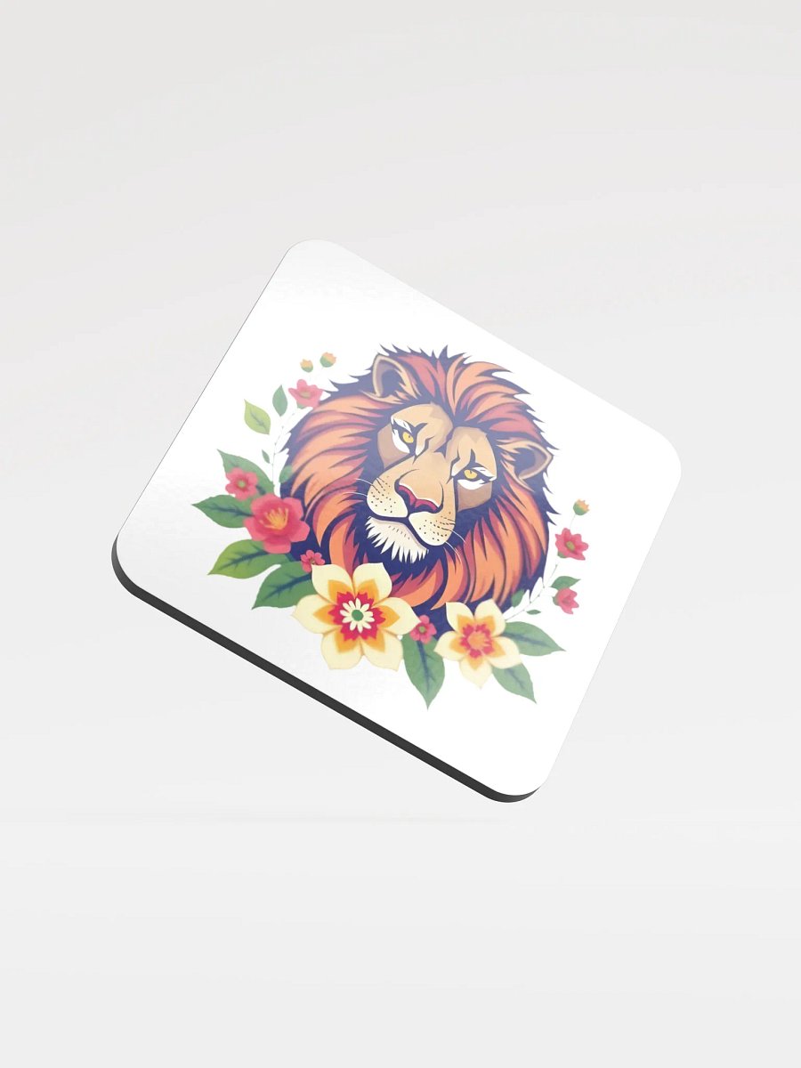 Floral Lion Cork Coaster product image (2)