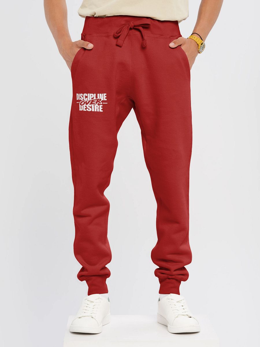 Discipline OVER Desire White Font Sweatpants product image (3)
