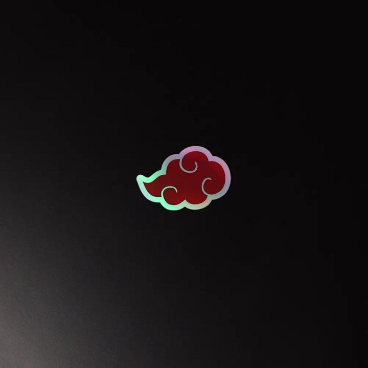STICKER DEL SIMBOLO DE LA NUBE DE AKATSUKI product image (4)