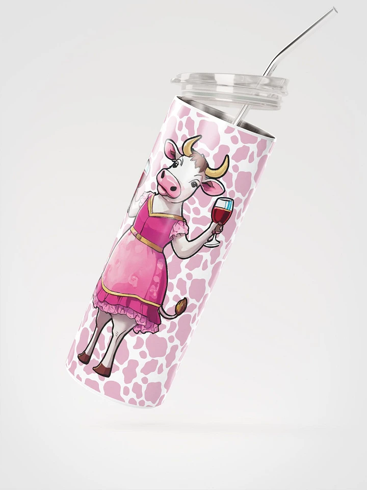 Tipsy on Wine Cow Tumbler product image (2)