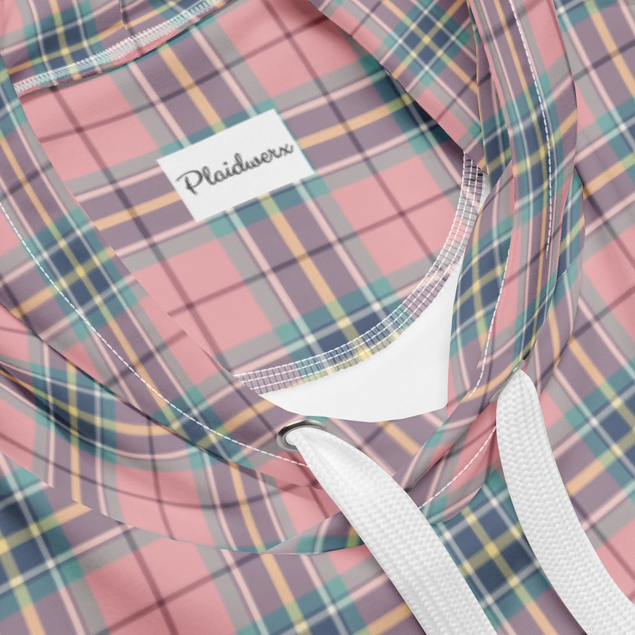 Pastel Pink, Mint Green, and Yellow Plaid Hoodie product image (10)