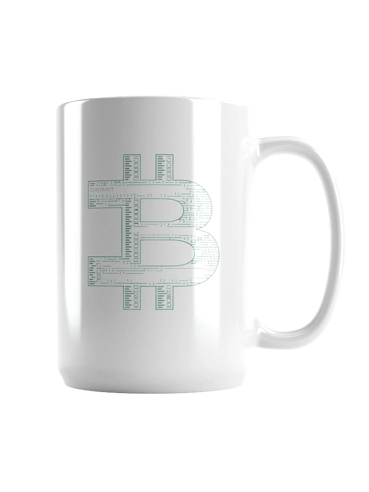 Bitcoin Blueprint Monogram Mug – Start Your Day with Crypto Inspiration product image (1)