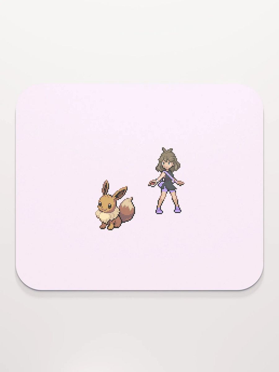 Pixel Art Pokemon Trainer & Eevee Mouse Pad product image (2)