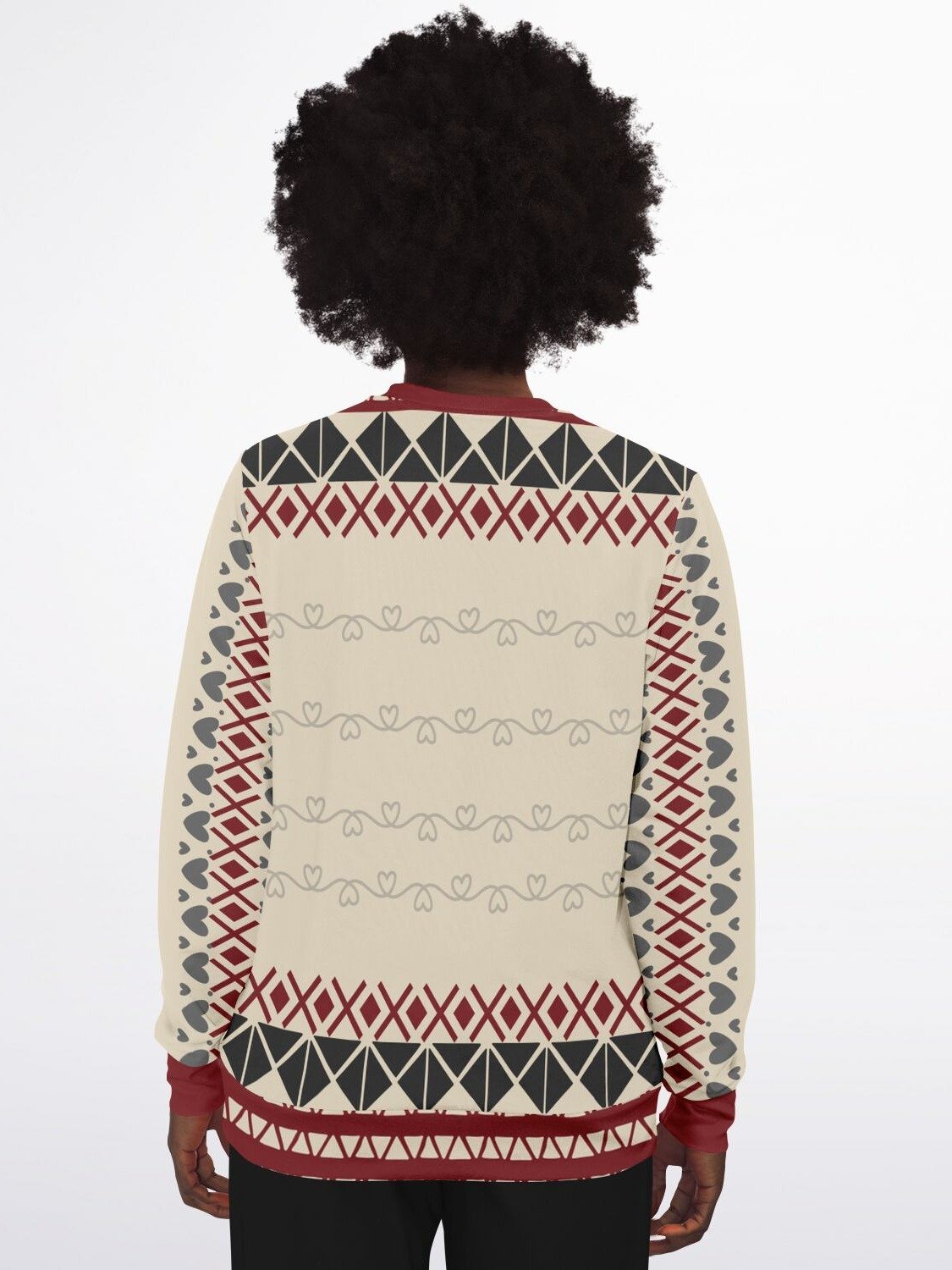 "Love Is In The Air" Gas Mask Sweatshirt | Funny Anti Valentine Sweater | Sarcastic Dark Humor Outfit product image (6)