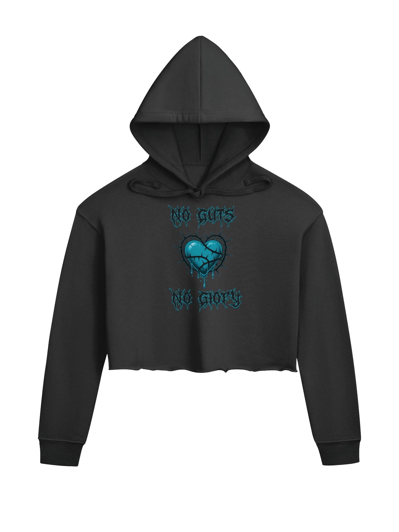 No Guts No Glory Graphic Crop Hoodie product image (1)