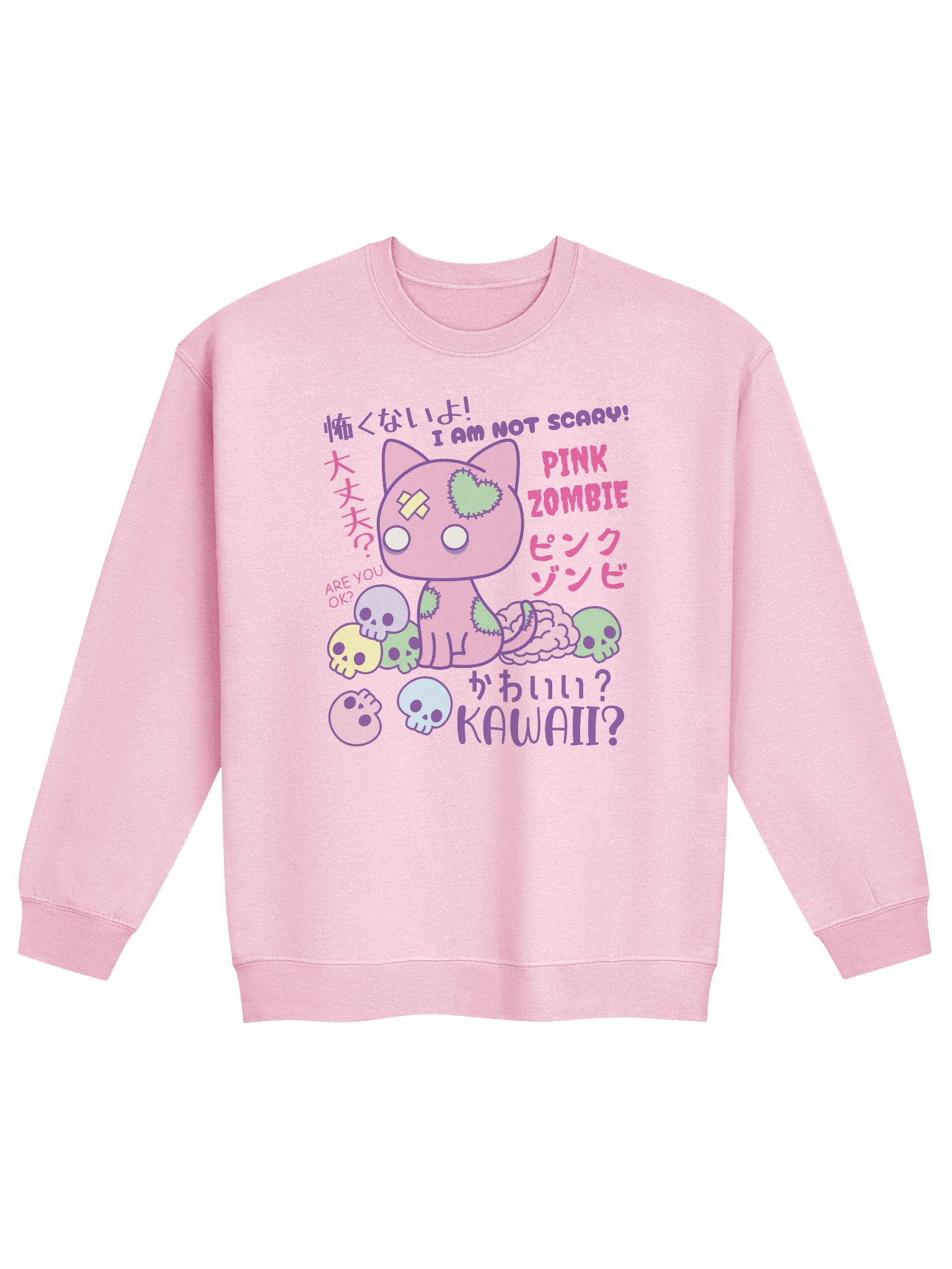 Pink Zombie Kitty - Unisex Adult Sweatshirt product image (1)