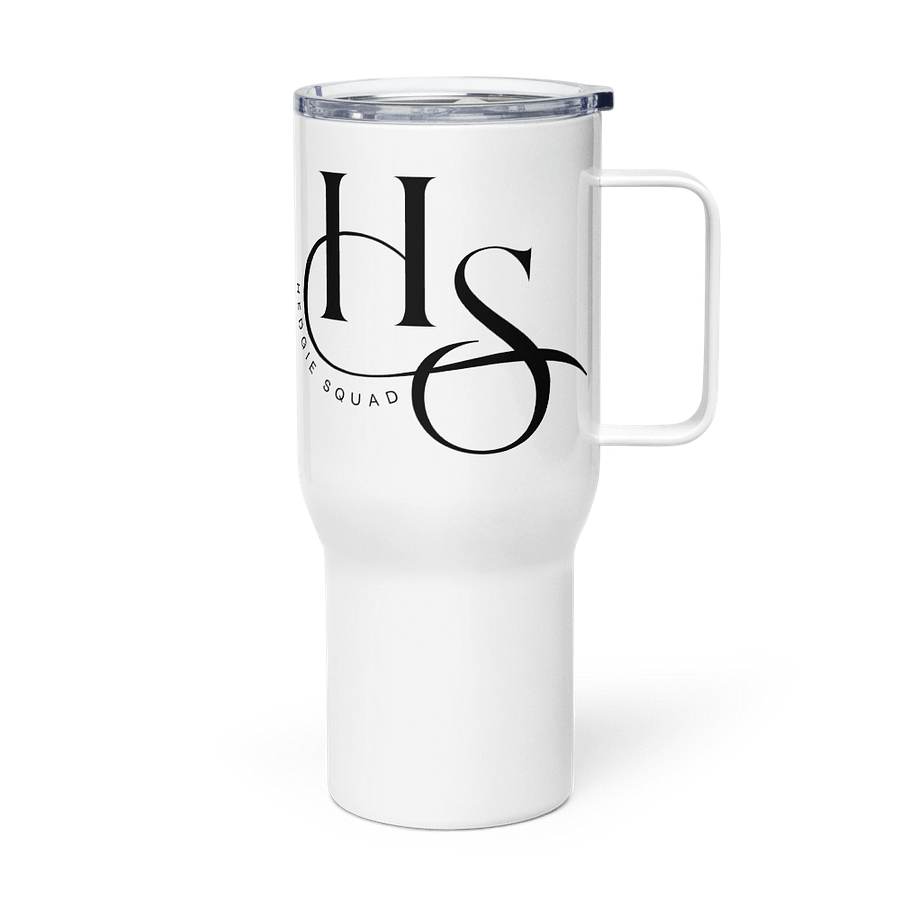 Hedgie Squad white travel mug product image (3)