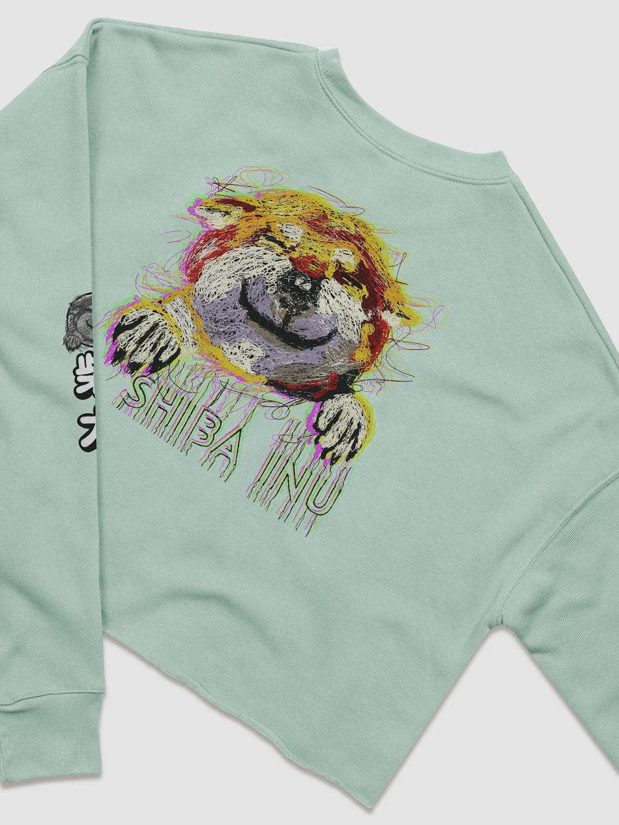 "HI" SHIBA INU Crop Sweatshirt product image (7)