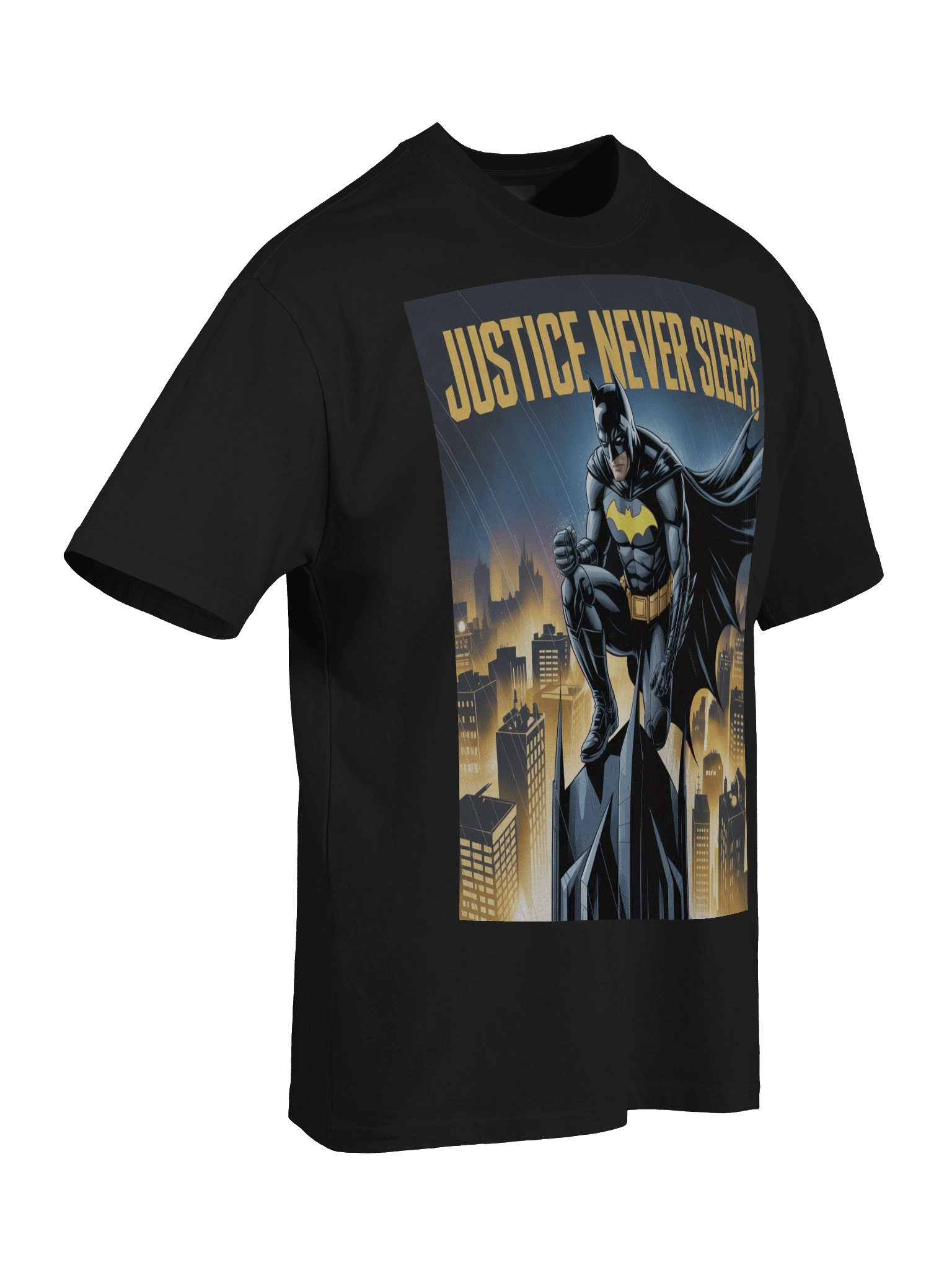 Justice Never Sleeps - Batman Eternal Vigil Oversized Faded T-Shirt product image (8)