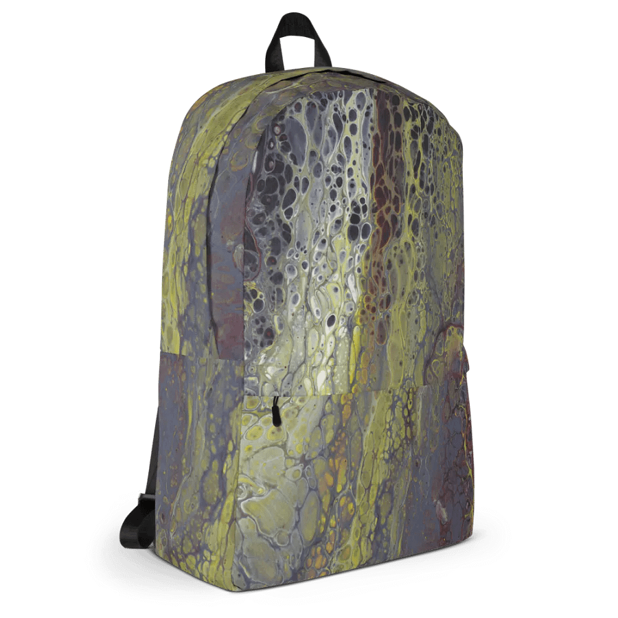 Amphibian - Acrylic Pour Print, Backpack product image (11)