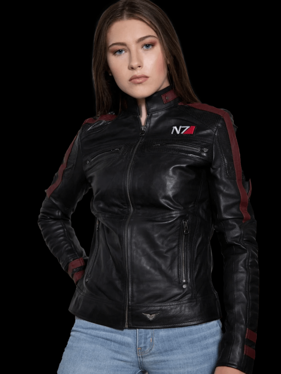Ladies MASS EFFECT N7 Leather Jacket product image (2)