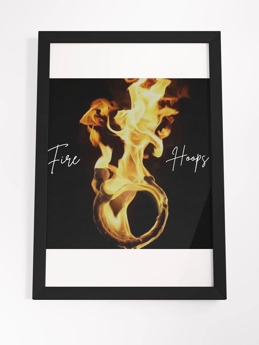 Wall Art Fire Hoops Framed High-Quality Matte Poster (in) product image (4)