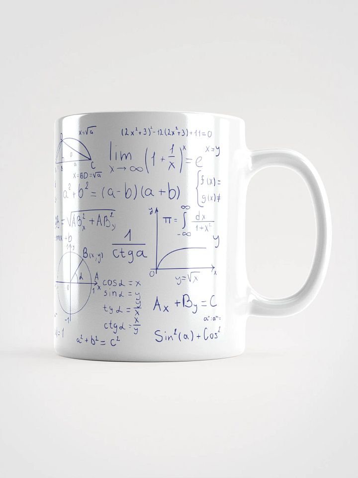 Algebraic Equation Shiny white Mug product image (3)