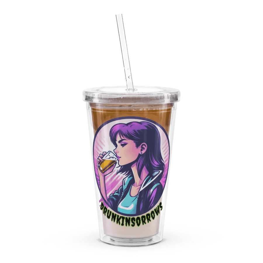 Double Wall Clear Plastic Tumbler (16 oz) product image (8)