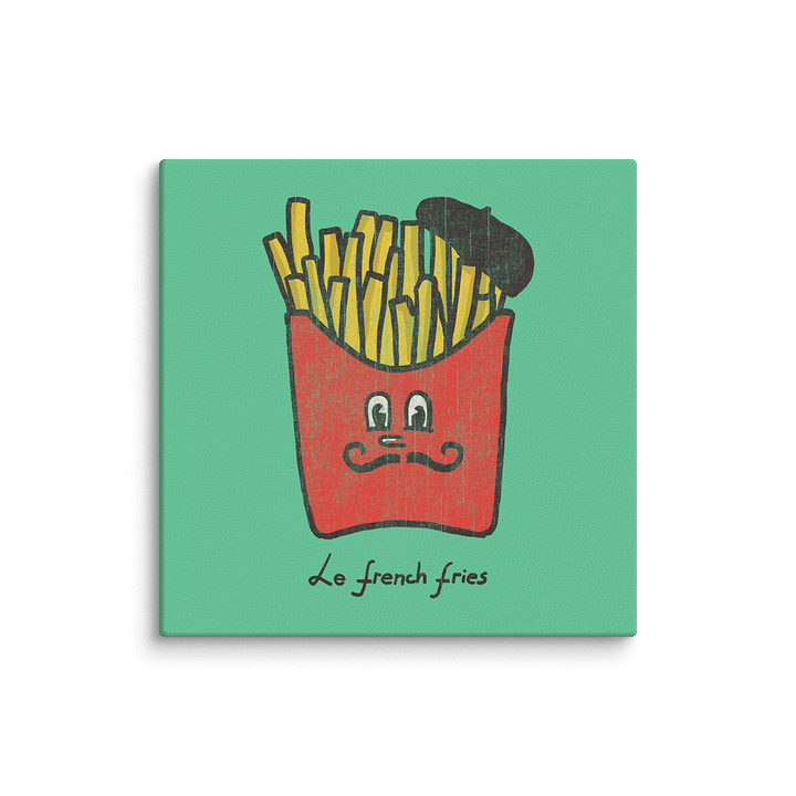 Le french fries canvas art print product image (1)